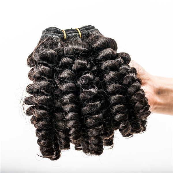Malaysian hair  Egg curl hair weave  LJ55